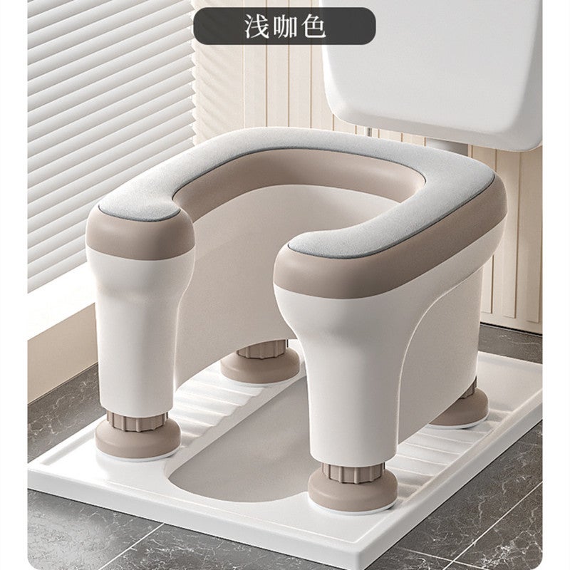 Mobile Toilet Auxiliary Stool Multifunctional Bath Stool Squatting Toilet Sitting Frame Pregnant Women And Elderly Toilet Bath Non-Slip Toilet Stool - Image 3